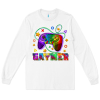 White Western Gaymer Long Sleeve Tee - BundleAndBundleShop
