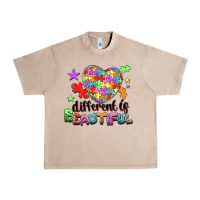French Oak Different is beautiful Urban Heavy Tee - NancyCooperArtShop