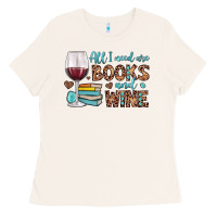 Bone all i need are books and wine Ladies Tee - JahusDesignShop