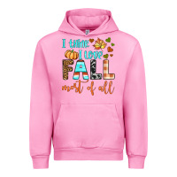Fuchsia Pink i think i love fall most of all Urban Hoodie - BundleAndBundleShop