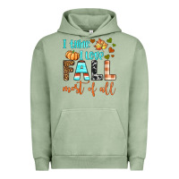 Pigment Oil Green i think i love fall most of all Urban Hoodie - BundleAndBundleShop