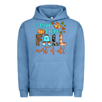 Pigment Pebble Blue i think i love fall most of all Urban Hoodie - BundleAndBundleShop