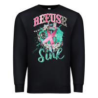 Black refuse to sink cancer Premium Sweatshirt - CowGirlArtShop