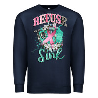 Navy refuse to sink cancer Premium Sweatshirt - CowGirlArtShop