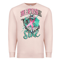 Pale Pink refuse to sink cancer Premium Sweatshirt - CowGirlArtShop