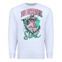 White refuse to sink cancer Premium Sweatshirt - CowGirlArtShop