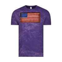 Cloud Purple American flag Vintage Tee - JahusDesignShop