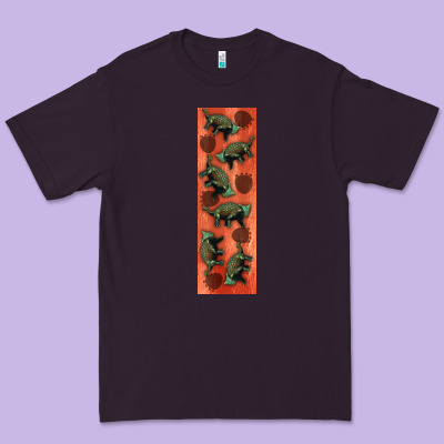 Dinosaur Ankylosaurus Pen Wrap Premium Tee Designed By Artiststas