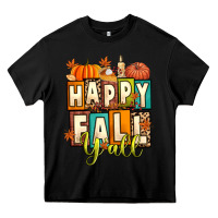 Black happy fall y'all Heavy Core Tee - Artiststas