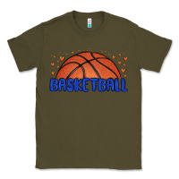 Army Green basketball Classic Tee - MaliasSmallBusiness
