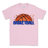 Bubblegum Pink basketball Classic Tee - MaliasSmallBusiness