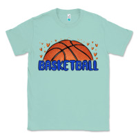 Seafoam basketball Classic Tee - MaliasSmallBusiness