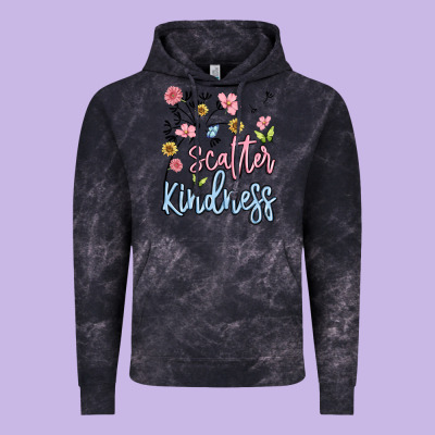 Scatter Kindness Vintage Hoodie Designed By Maliassmallbusiness