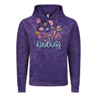 Cloud Purple scatter kindness Vintage Hoodie - MaliasSmallBusiness