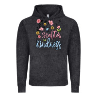 Vintage Black scatter kindness Vintage Hoodie - MaliasSmallBusiness