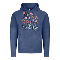 Vintage Denim scatter kindness Vintage Hoodie - MaliasSmallBusiness