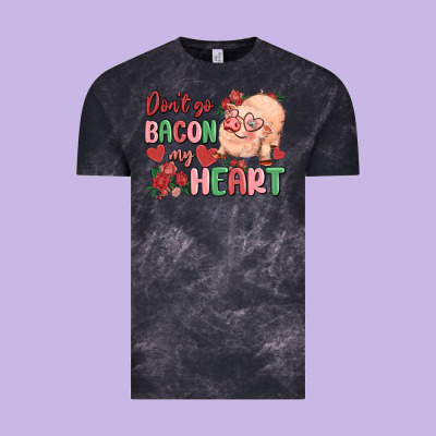Don't Go Bacon My Heart Vintage Tee Designed By Maliassmallbusiness