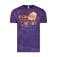 Cloud Purple don't go bacon my heart Vintage Tee - MaliasSmallBusiness