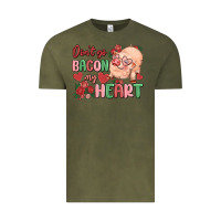 Vintage Olive don't go bacon my heart Vintage Tee - MaliasSmallBusiness