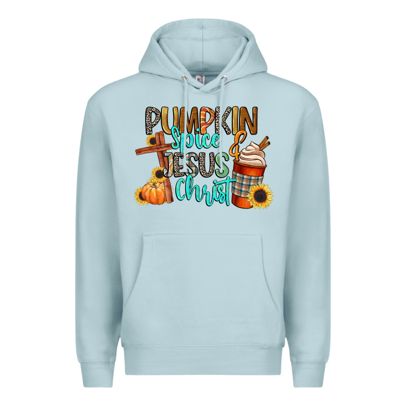 Pumpkin Spice And Jesus Christ Premium Hoodie by CowGirlArtShop | Teevron