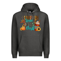Charcoal Heather pumpkin spice and jesus christ Premium Hoodie - CowGirlArtShop