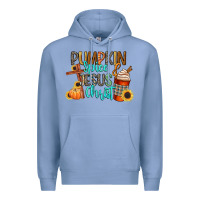 Colony Blue pumpkin spice and jesus christ Premium Hoodie - CowGirlArtShop