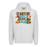 Dove Grey pumpkin spice and jesus christ Premium Hoodie - CowGirlArtShop