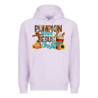 Lilac pumpkin spice and jesus christ Premium Hoodie - CowGirlArtShop