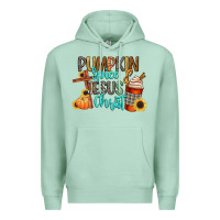 Seafoam pumpkin spice and jesus christ Premium Hoodie - CowGirlArtShop
