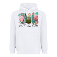 White verry merry nurse Heavyweight Hoodie - CowGirlArtShop