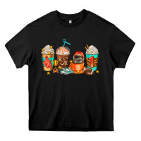 Black American football coffee cups Heavy Core Tee - AdoDesignShop