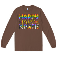 Chestnut Western Happy Pride Month LGBTQ+ Long Sleeve Tee - BundleAndBundleShop