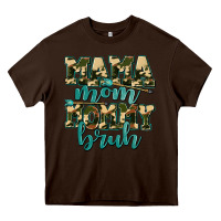 Chocolate Brown mama mom mommy bruh with arrow Heavy Core Tee - AdoDesignShop
