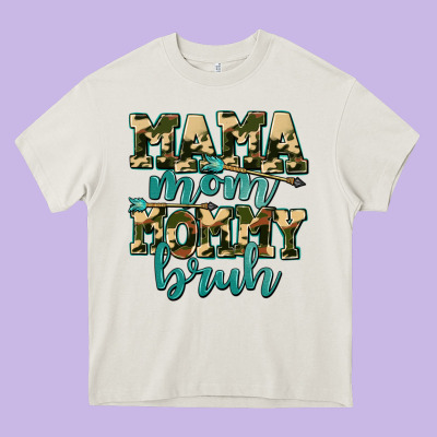 Mama Mom Mommy Bruh With Arrow Heavy Core Tee Designed By Adodesignshop