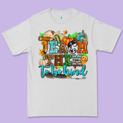 Teach Them To Be Kind With Pumpkins And Fall Premium Tee Designed By Adodesignshop
