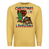 Christmas In Louisiana Premium Sweatshirt | Teevron