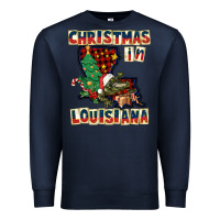 Navy christmas in louisiana Premium Sweatshirt - CowGirlArtShop