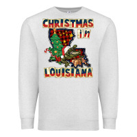 Oatmeal Heather christmas in louisiana Premium Sweatshirt - CowGirlArtShop