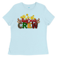 Baby Blue christmas crew Ladies Tee - AdoDesignShop