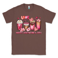Chestnut happy valentine's day coffee cups Classic Tee - MaliasSmallBusiness