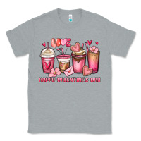 Heather Grey happy valentine's day coffee cups Classic Tee - MaliasSmallBusiness