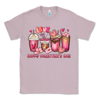 Lilac happy valentine's day coffee cups Classic Tee - MaliasSmallBusiness