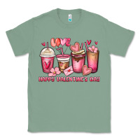 Sage happy valentine's day coffee cups Classic Tee - MaliasSmallBusiness
