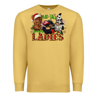 Antique Gold all the jingle ladies Premium Sweatshirt - CowGirlArtShop
