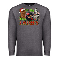 Charcoal Heather all the jingle ladies Premium Sweatshirt - CowGirlArtShop