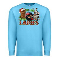 Ocean Blue all the jingle ladies Premium Sweatshirt - CowGirlArtShop