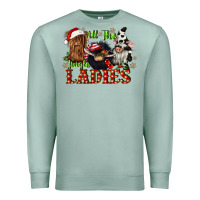 Seafoam all the jingle ladies Premium Sweatshirt - CowGirlArtShop