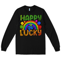 Black Western Happy Go Lucky LGBTQ+ Long Sleeve Tee - BundleAndBundleShop