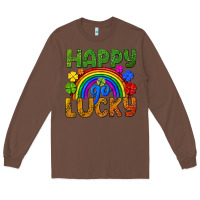 Chestnut Western Happy Go Lucky LGBTQ+ Long Sleeve Tee - BundleAndBundleShop