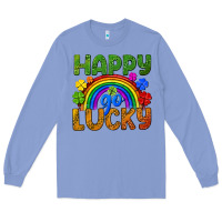 Colony Blue Western Happy Go Lucky LGBTQ+ Long Sleeve Tee - BundleAndBundleShop